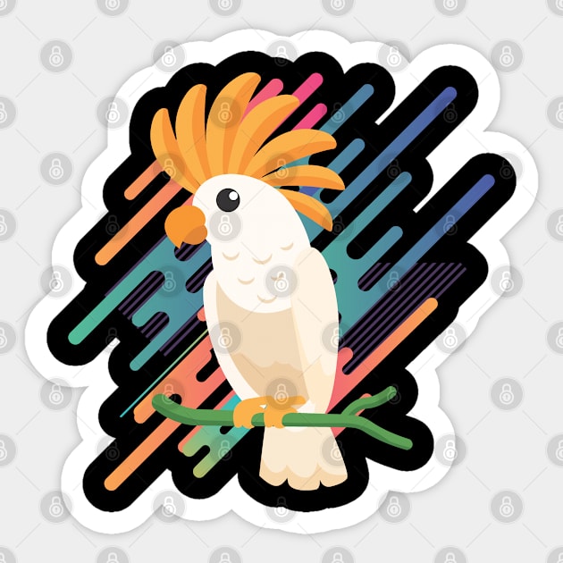 Tropic Zoo Animal Bird Sticker by ManulaCo